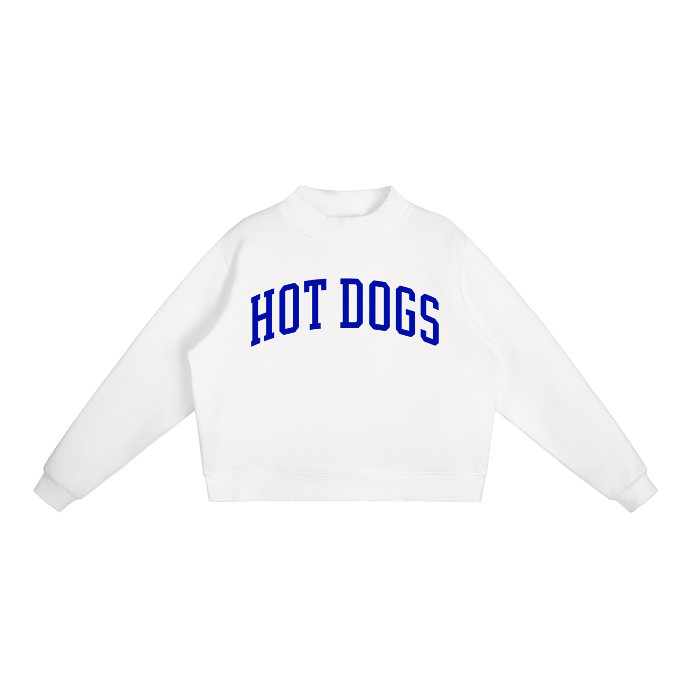 Essential Fleece Mock-Neck Crew Sweatshirt