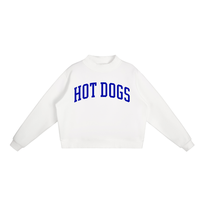 Essential Fleece Mock-Neck Crew Sweatshirt