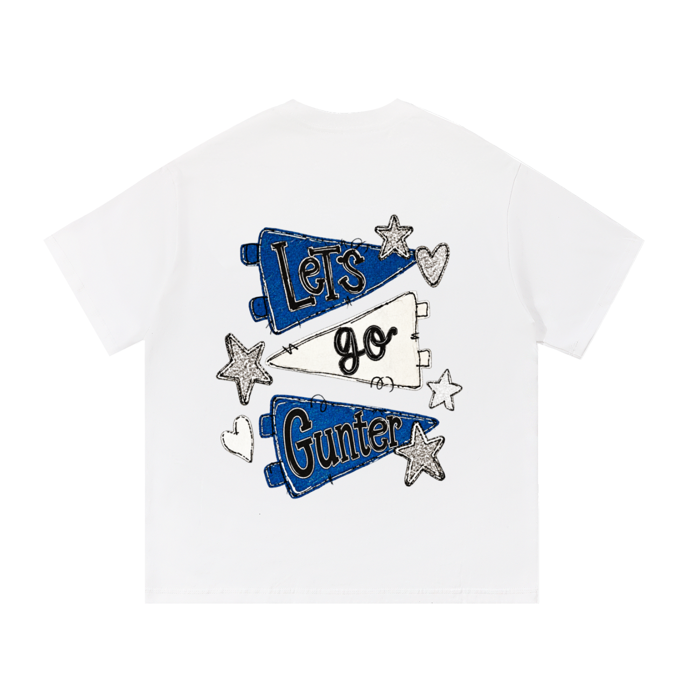 Lets Go Gunter Essential Oversized Cotton T-Shirt