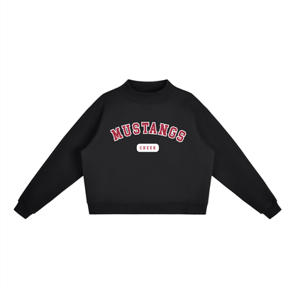 Essential Fleece Mock-Neck Crew Sweatshirt