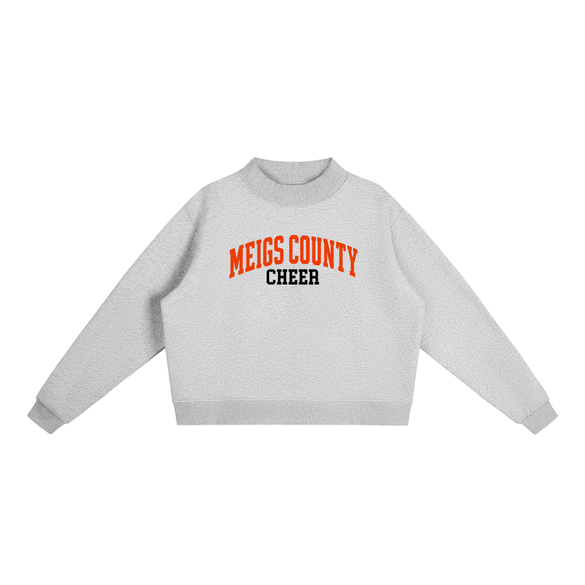 Basic 1 Meigs County Essential Fleece Mock-Neck Crew Sweatshirt (printed)