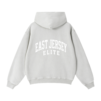 Zip-Through Boxy Fleece Hoodie