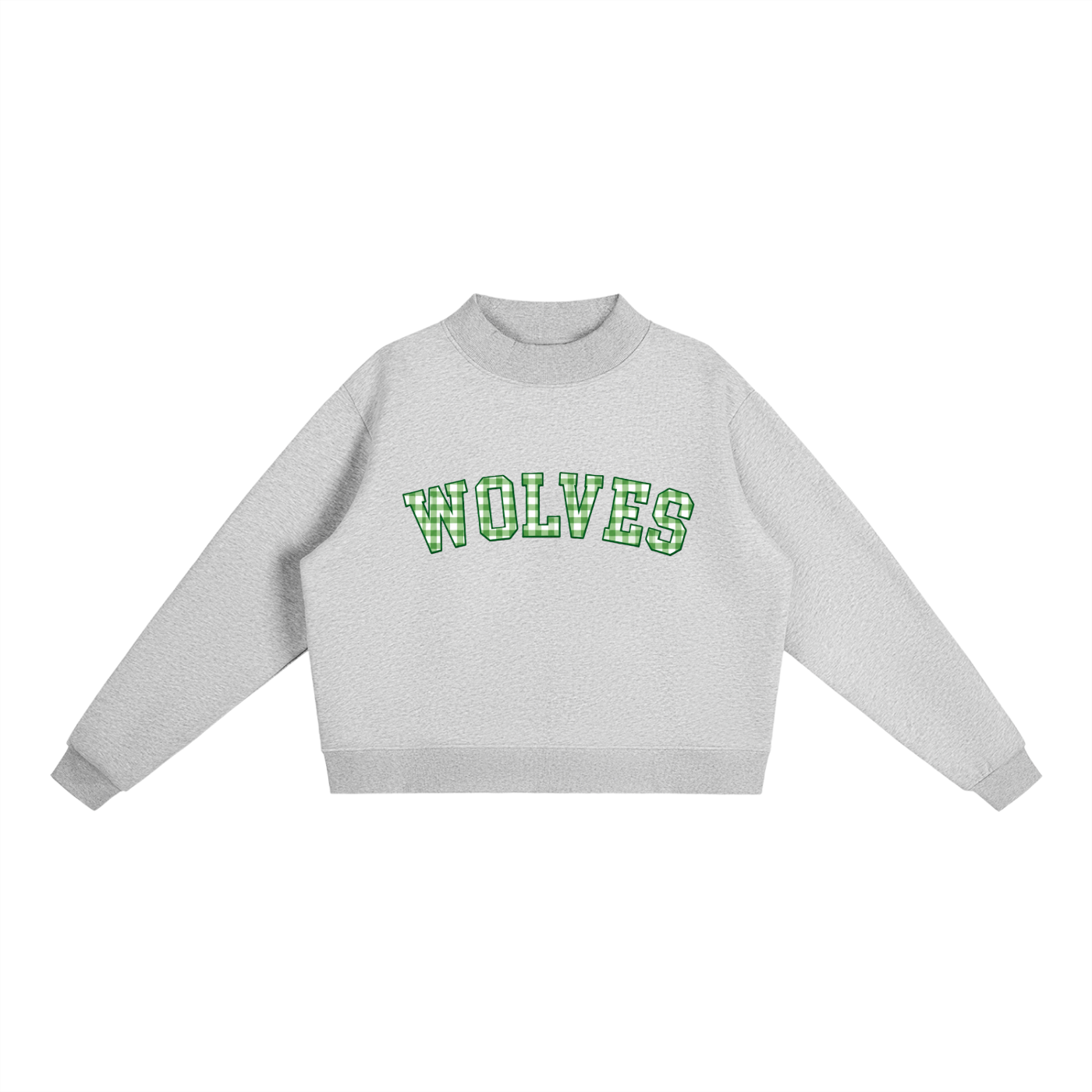 Essential Fleece Mock-Neck Crew Sweatshirt