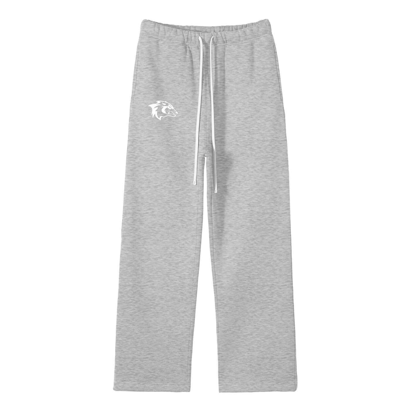 Unisex Solid Color Straight Leg Pants