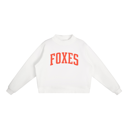 Essential Fleece Mock-Neck Crew Sweatshirt