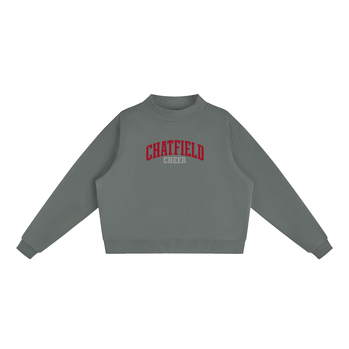Basic 1 Chatfield Essential Fleece Mock-Neck Crew Sweatshirt (printed)