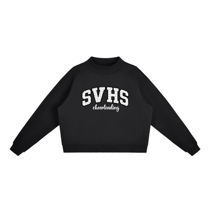 Essential Fleece Mock-Neck Crew Sweatshirt