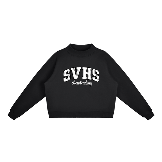 Essential Fleece Mock-Neck Crew Sweatshirt