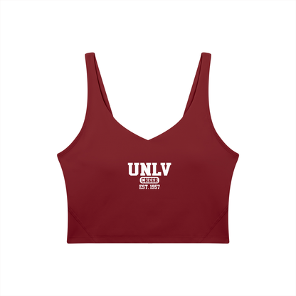 Old School UNLV Women's V-Neck Yoga Sports Bra