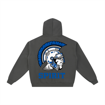 Simple Silver Valley Essential Fleece Zip-Through Hoodie
