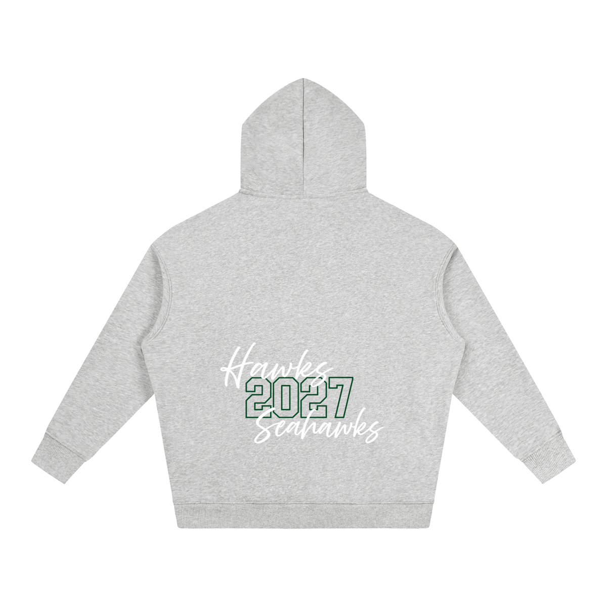 Cursive Front Seahawks Oversize Fleeced Hoodie