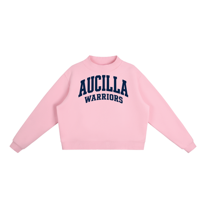 Basic 2 Aucilla Essential Fleece Mock-Neck Crew Sweatshirt