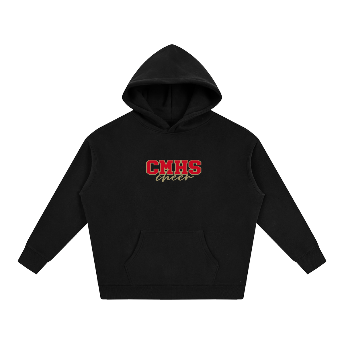 Cursive Front Cardinal Mooney Oversize Fleeced Hoodie