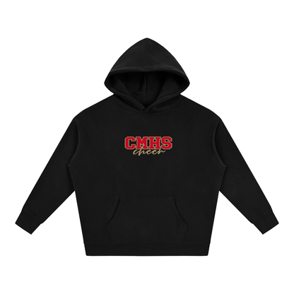Cursive Front Cardinal Mooney Oversize Fleeced Hoodie