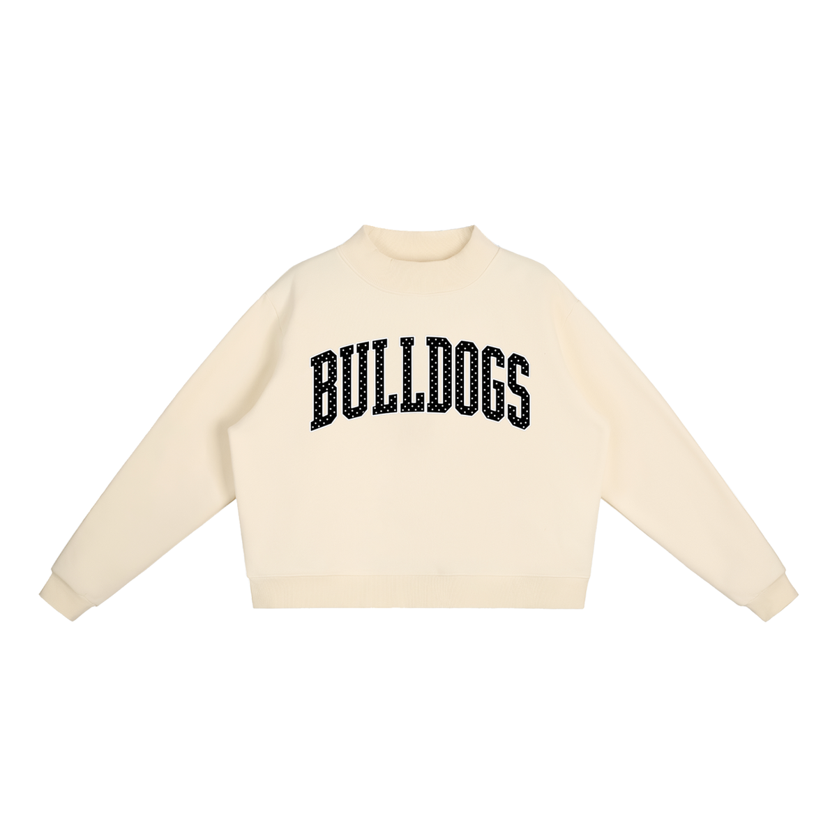 Essential Fleece Mock-Neck Crew Sweatshirt