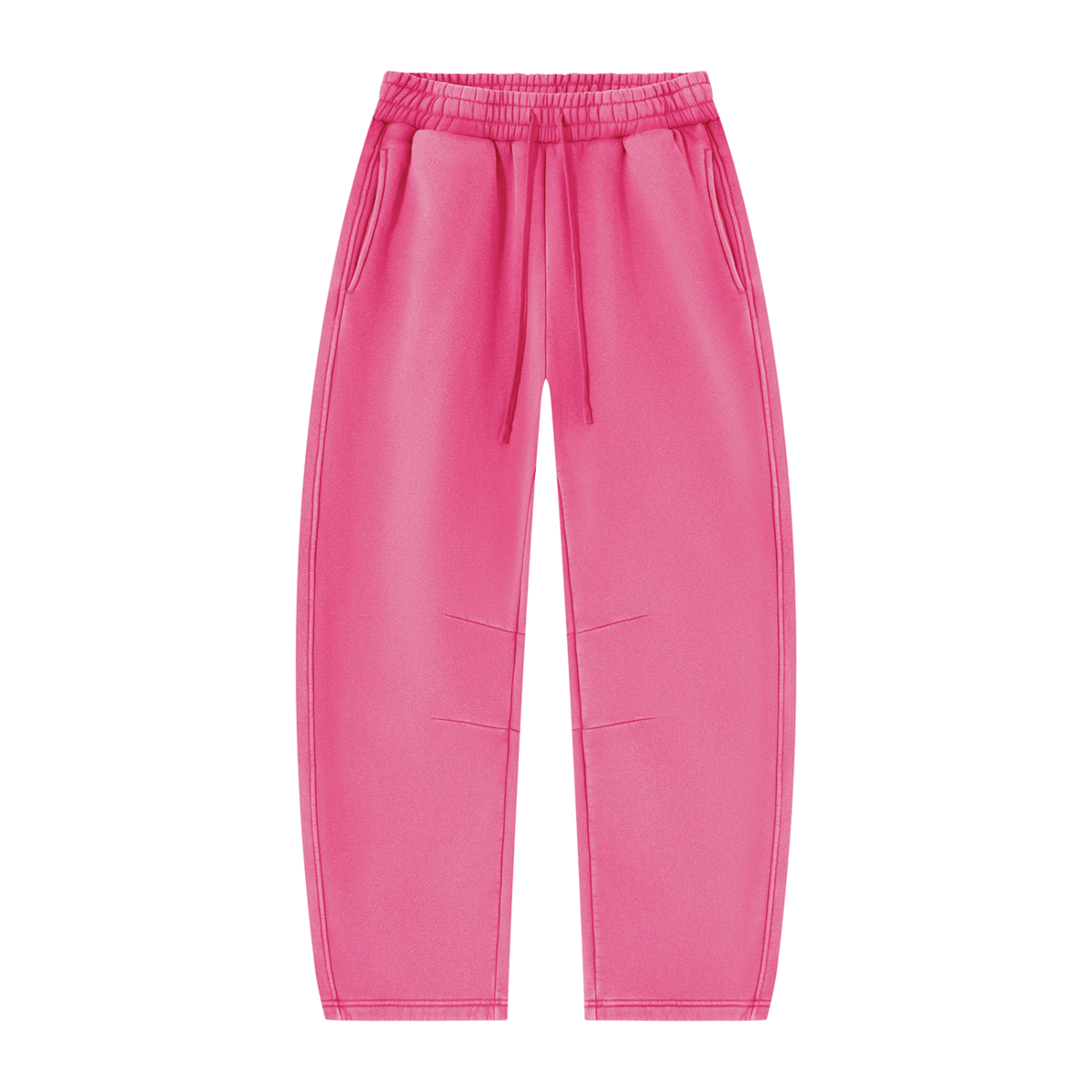 Unisex Vintage Wash Barrel Leg Fleece Sweatpants