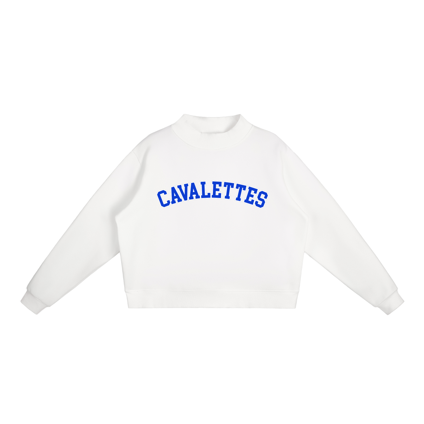 Essential Fleece Mock-Neck Crew Sweatshirt