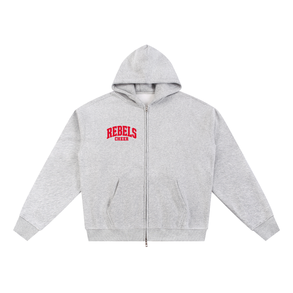 Simple UNLV Essential Fleece Zip-Through Hoodie