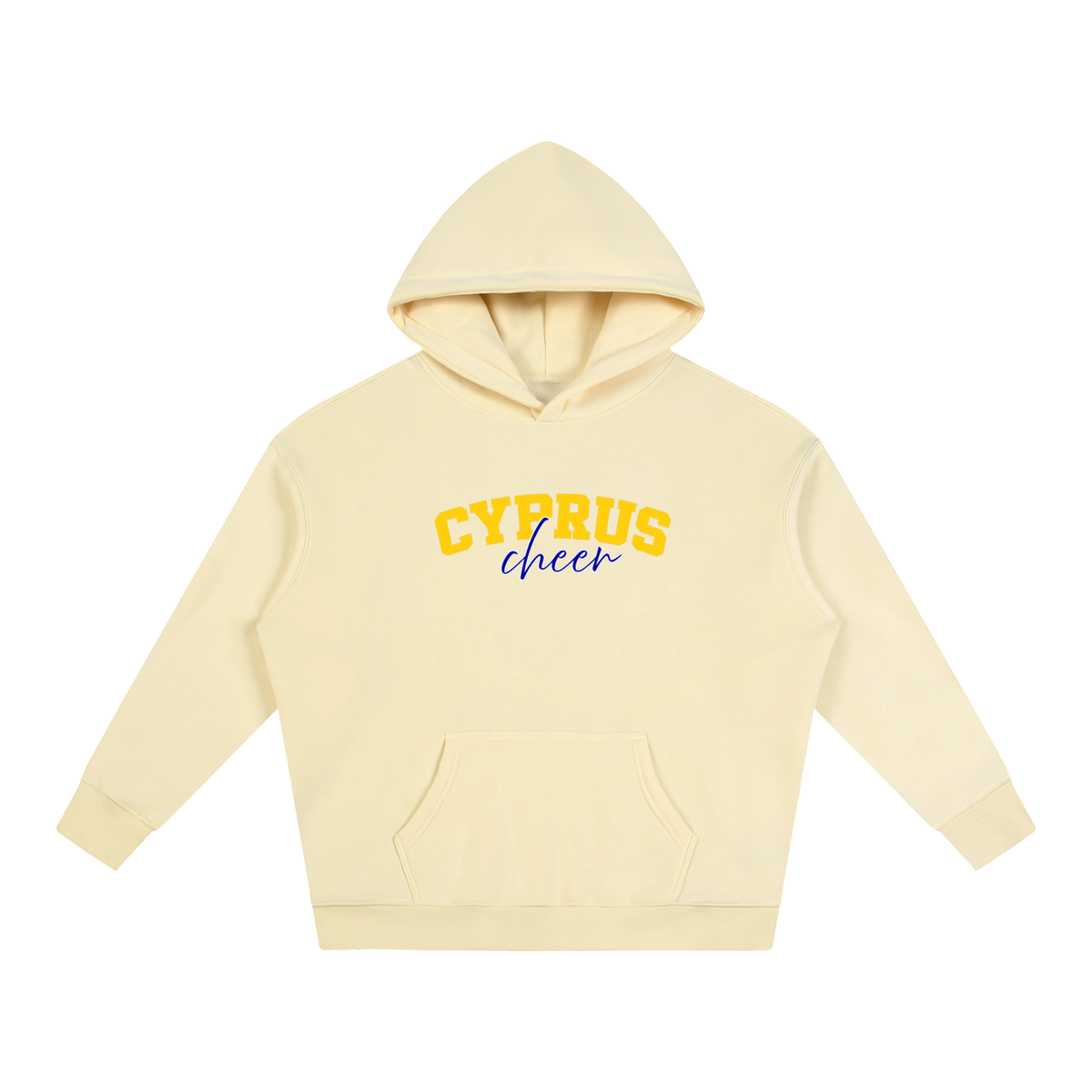 Cyprus Cursive Oversize Fleeced Hoodie