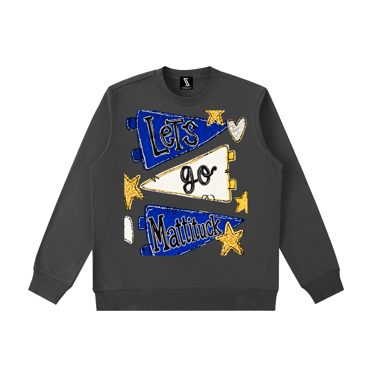 Lets Go Mattituck Essential Heavyweight Crewneck Sweatshirt