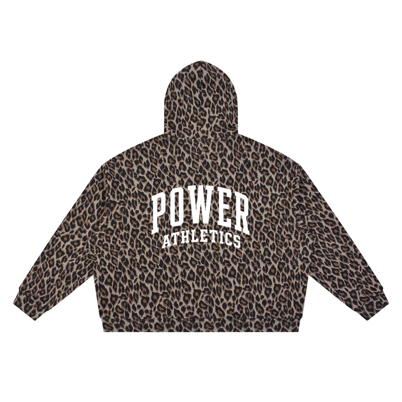 Unisex Leopard Full Zip Hoodie