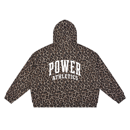 Unisex Leopard Full Zip Hoodie