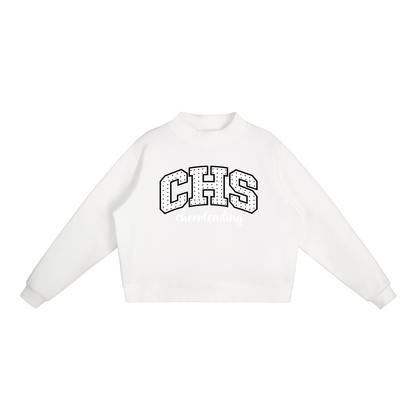 Essential Fleece Mock-Neck Crew Sweatshirt