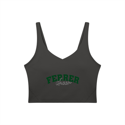 Cursive St Vincent Ferrer Women's V-Neck Yoga Sports Bra