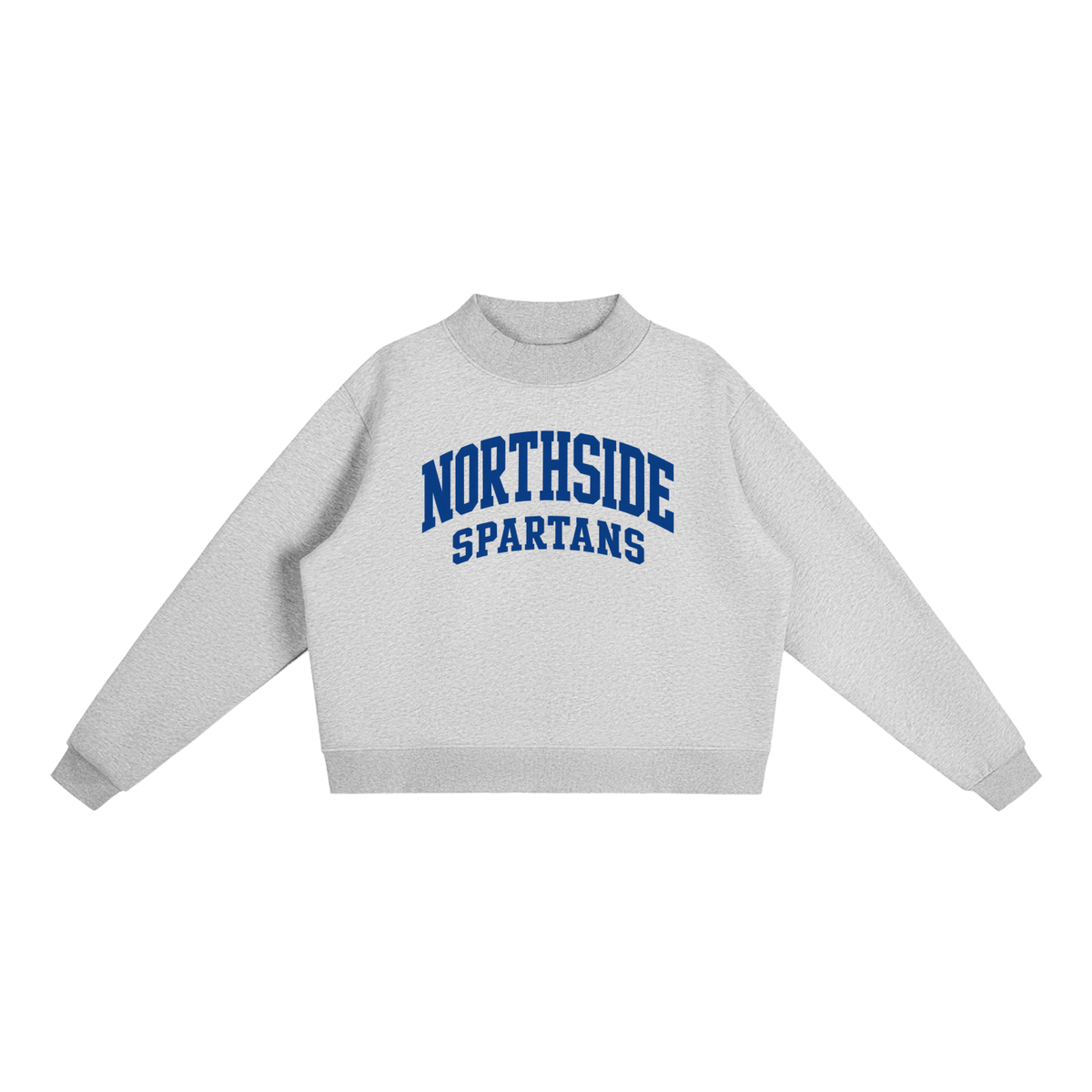 Basic 2 Northside Essential Fleece Mock-Neck Crew Sweatshirt (printed)