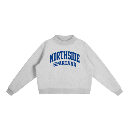 Basic 2 Northside Essential Fleece Mock-Neck Crew Sweatshirt (printed)