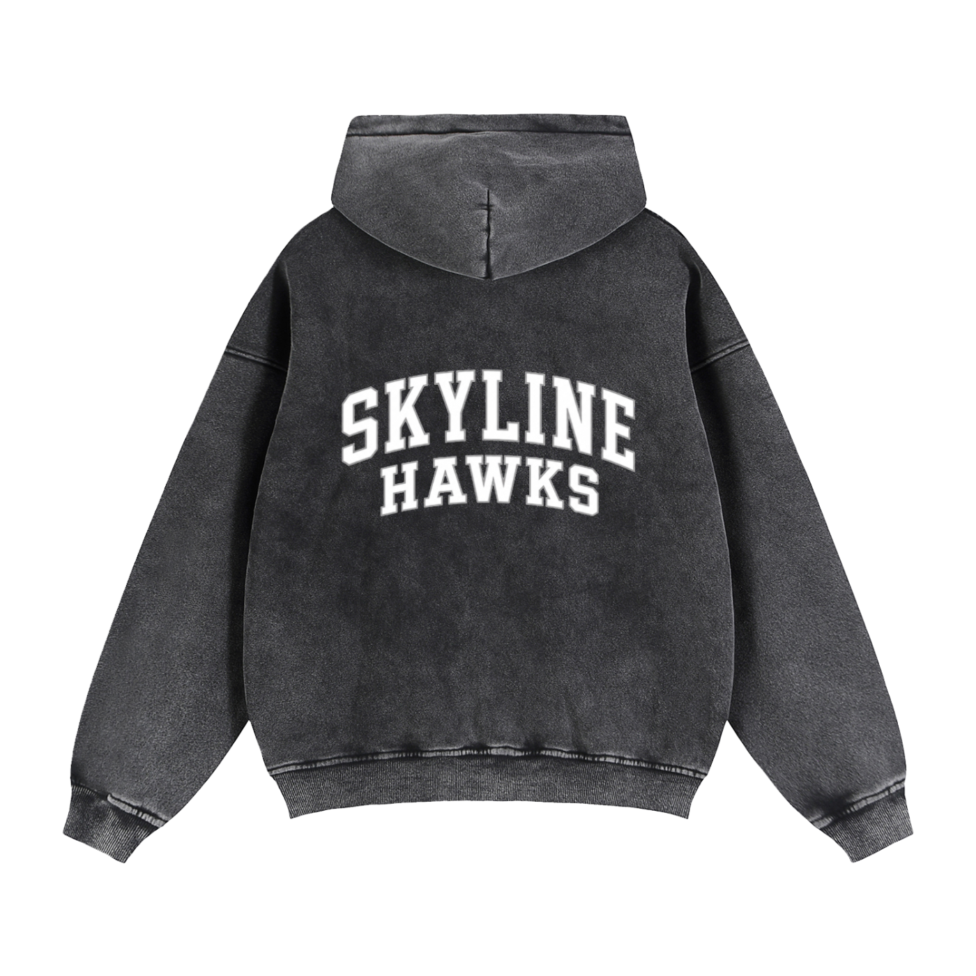 Zip-Through Boxy Fleece Hoodie
