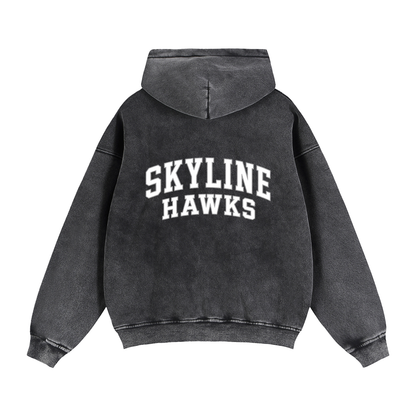 Zip-Through Boxy Fleece Hoodie