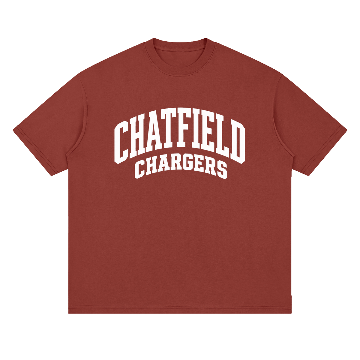 Basic 2 White Chatfield Oversized Drop Shoulder T-Shirt