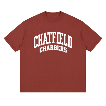 Basic 2 White Chatfield Oversized Drop Shoulder T-Shirt
