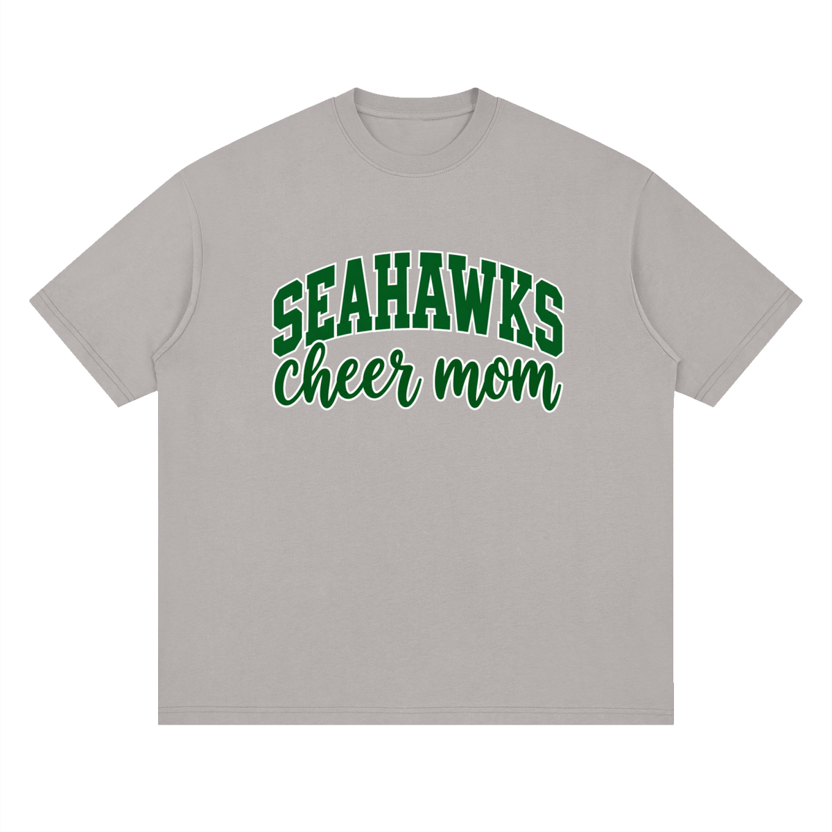 Cheer Mom Seahawks Oversized Drop Shoulder T-Shirt