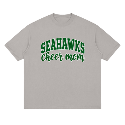 Cheer Mom Seahawks Oversized Drop Shoulder T-Shirt