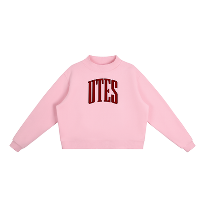Varsity Utes Essential Fleece Mock-Neck Crew Sweatshirt
