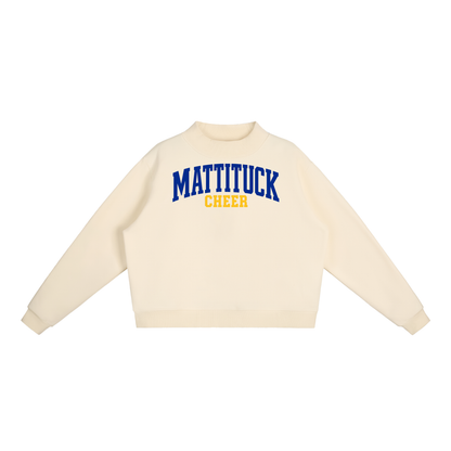 Basic 1 Mattituck Essential Fleece Mock-Neck Crew Sweatshirt