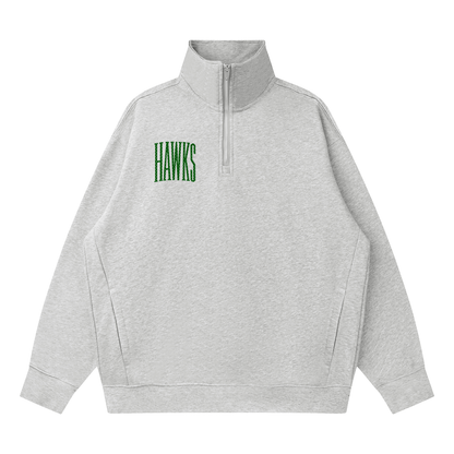 Quarter-Zip Drop Shoulder Sweatshirt