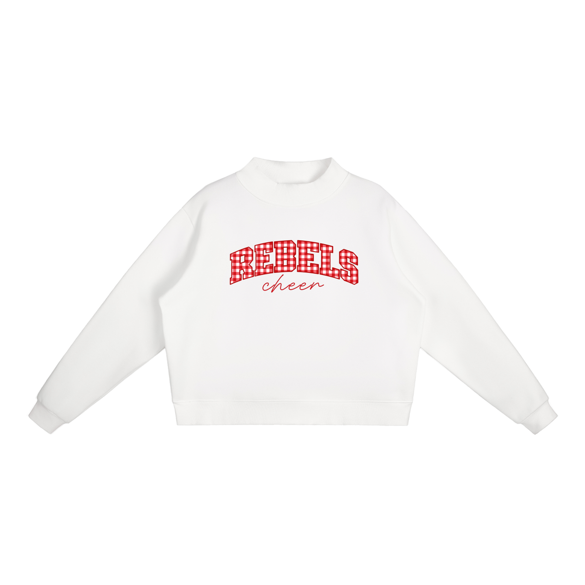 Essential Fleece Mock-Neck Crew Sweatshirt