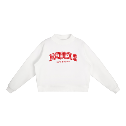 Essential Fleece Mock-Neck Crew Sweatshirt