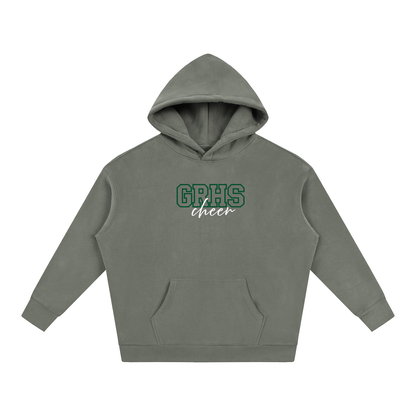 Cursive Front Green River Oversize Fleeced Hoodie