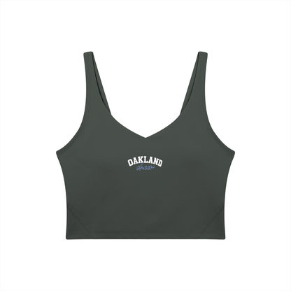 Cursive Oakland Middle Women's V-Neck Yoga Sports Bra