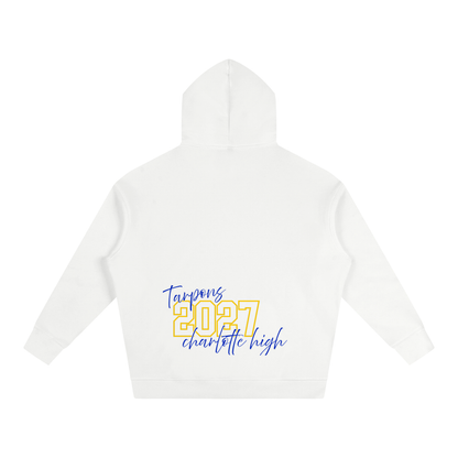 Cursive Front Charlotte Oversize Fleeced Hoodie