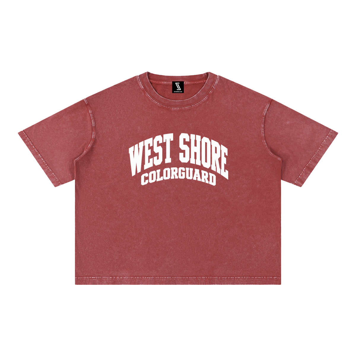 Basic 2 White West Shore Mineral Wash Boxy Cotton T-Shirt