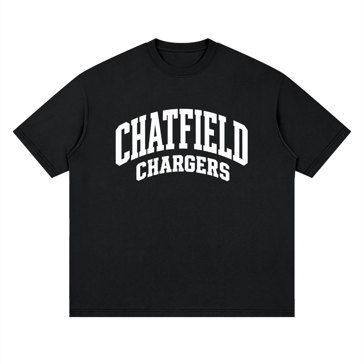 Basic 2 White Chatfield Oversized Drop Shoulder T-Shirt
