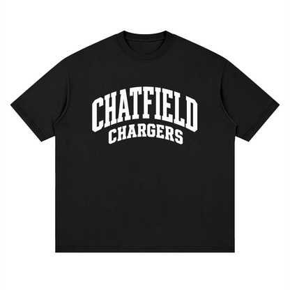 Basic 2 White Chatfield Oversized Drop Shoulder T-Shirt