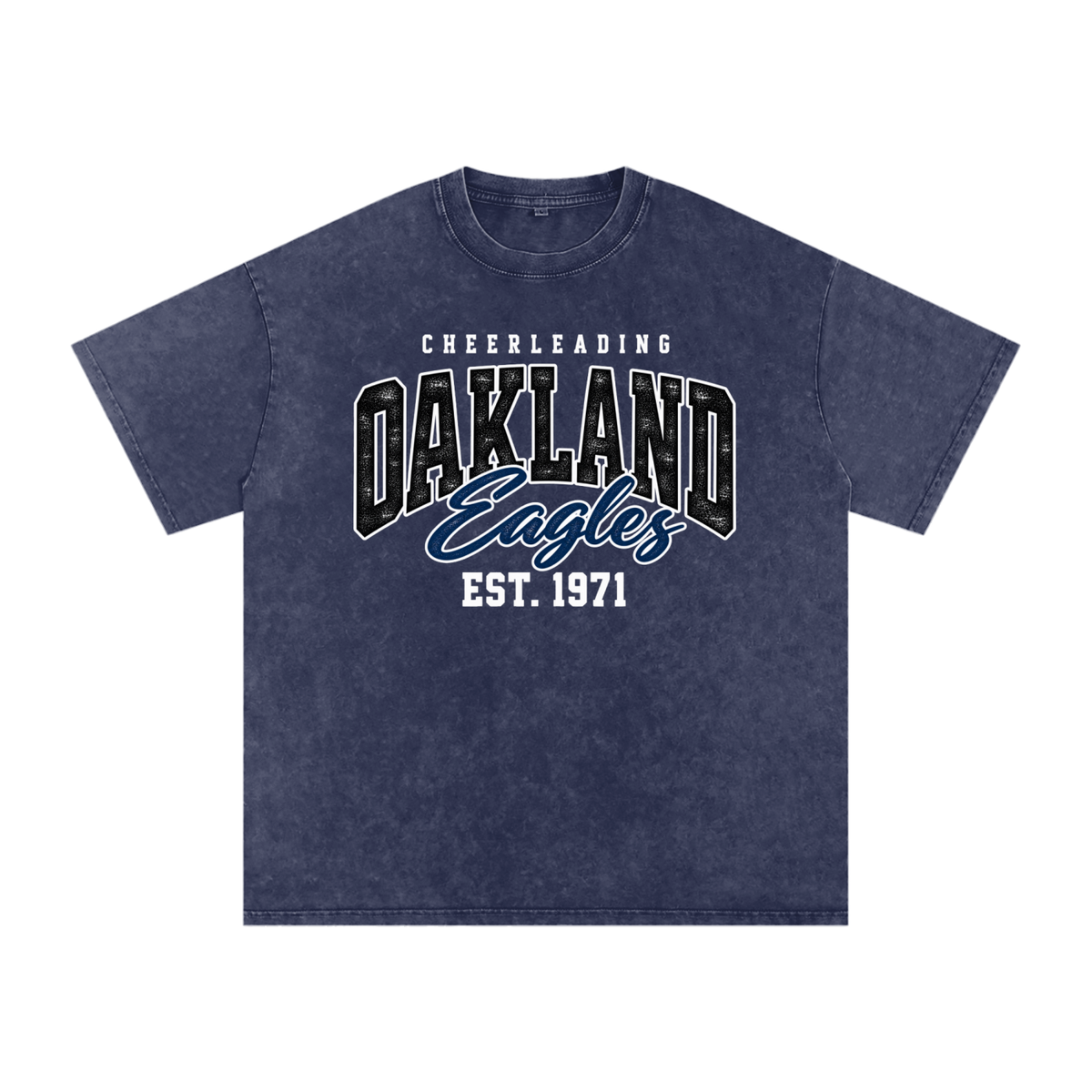 Vintage Oakland Middle Snow Washed Oversized Cotton T-Shirt
