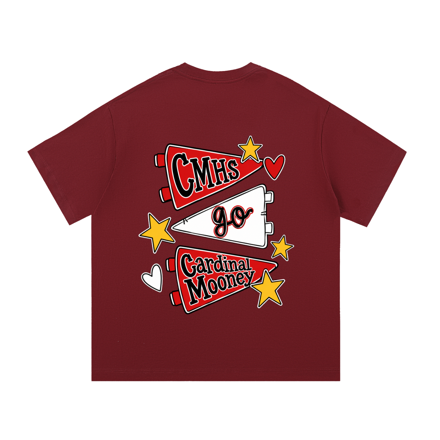 Lets Go Cardinal Mooney Essential Oversized Cotton T-Shirt