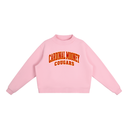 Basic 2 Cardinal Mooney Essential Fleece Mock-Neck Crew Sweatshirt